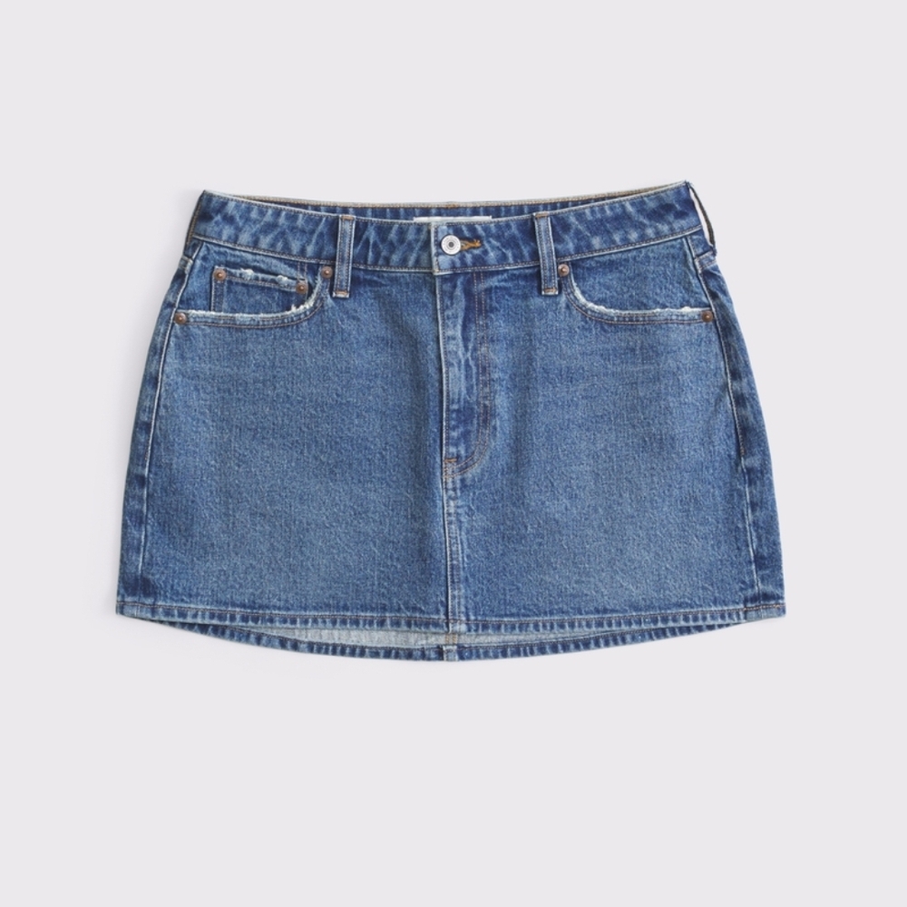 Abercrombie & Fitch Blue Denim Mini Skirt